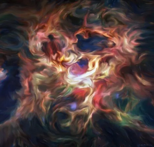 Einstein's Brain Generative Abstract Portrait Art